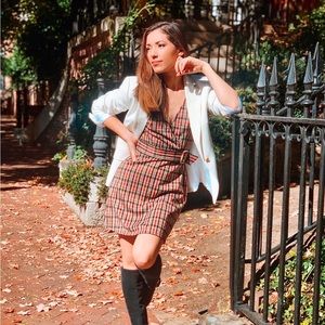 Retro plaid dress size 5/6 XS Great condition